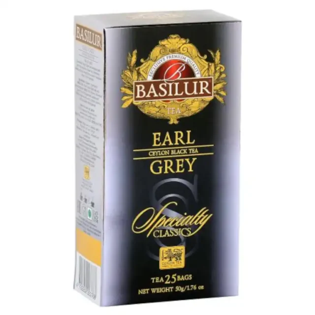 opakowanie herbaty basilur, czarna earl grey