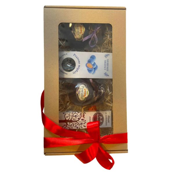 Prezent na Dzień Kobiet - Śliwki w czekoladzie, migdały, powidła